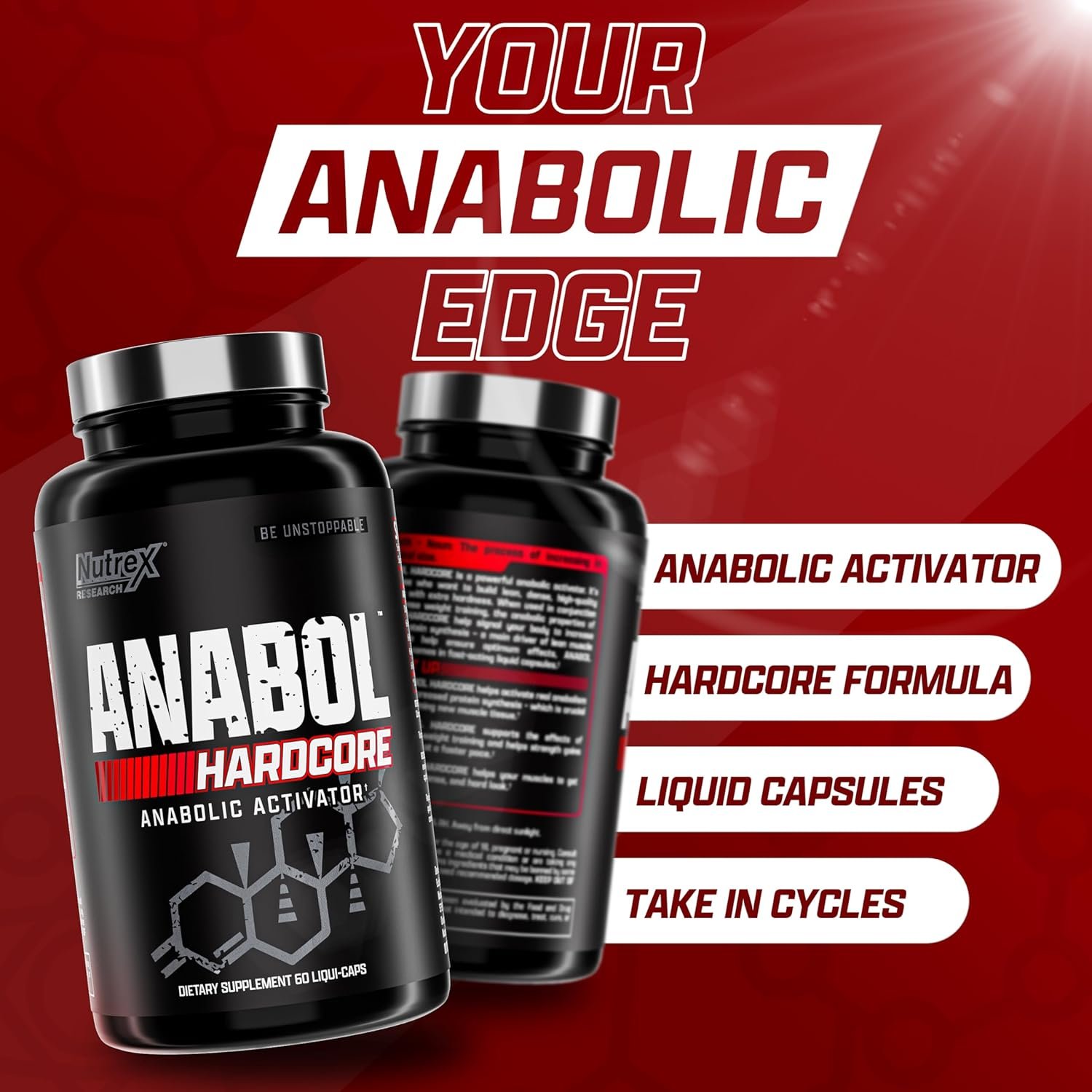 Nutrex Research Anabol Hardcore Anabolic Activator Muscle Builder 4