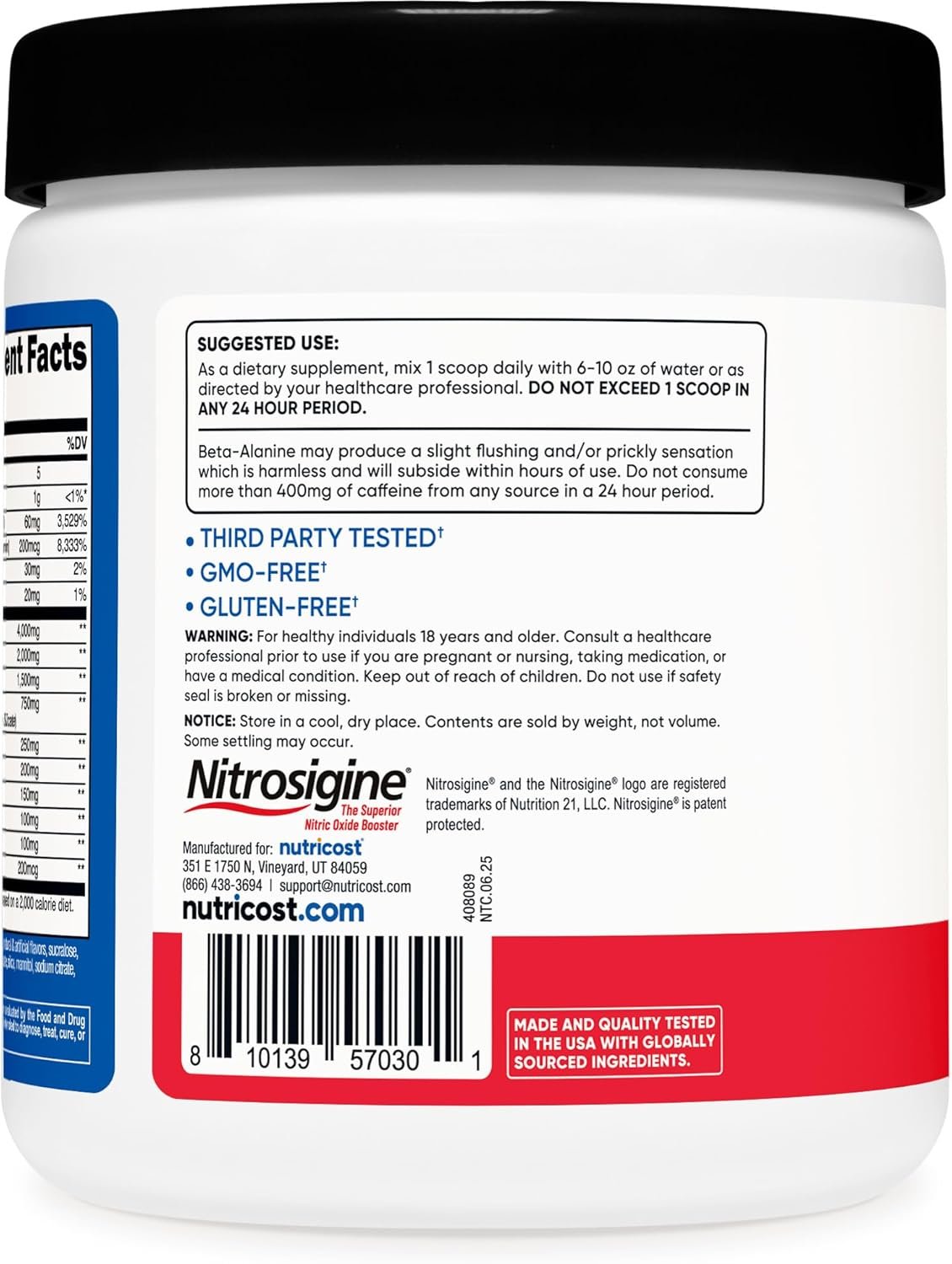 Nutricost Pre-Workout Complex Powder (30 Servings, Fruit Punch)