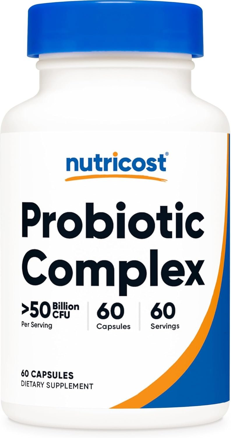 Nutricost Probiotic Complex 50 Billion CFU 60 Capsules Probiotic for Men and Women 1