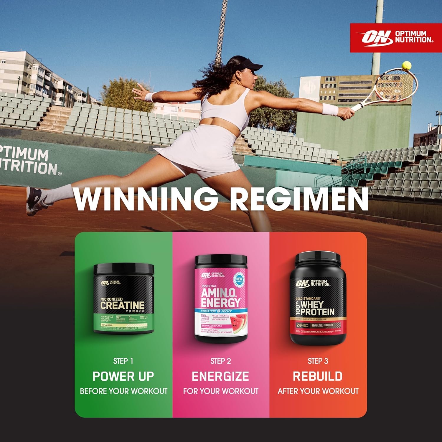 Optimum Nutrition Amino Energy Pre Workout with Green Tea BCAA Amino Acids and Micronized Creatine