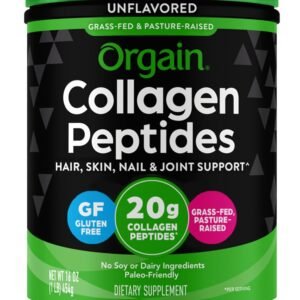 Orgain Hydrolyzed Collagen Peptides Powder For Women and Men 20g Grass Fed Collagen 1
