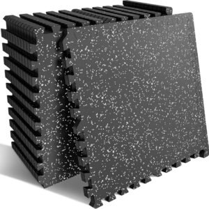 PRAISUN 0.6 Thicker Rubber Top Gym Flooring for Home Gym 1