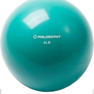 Philosophy Gym Toning Ball - Soft Weighted Mini Medicine Ball 4 LB 1