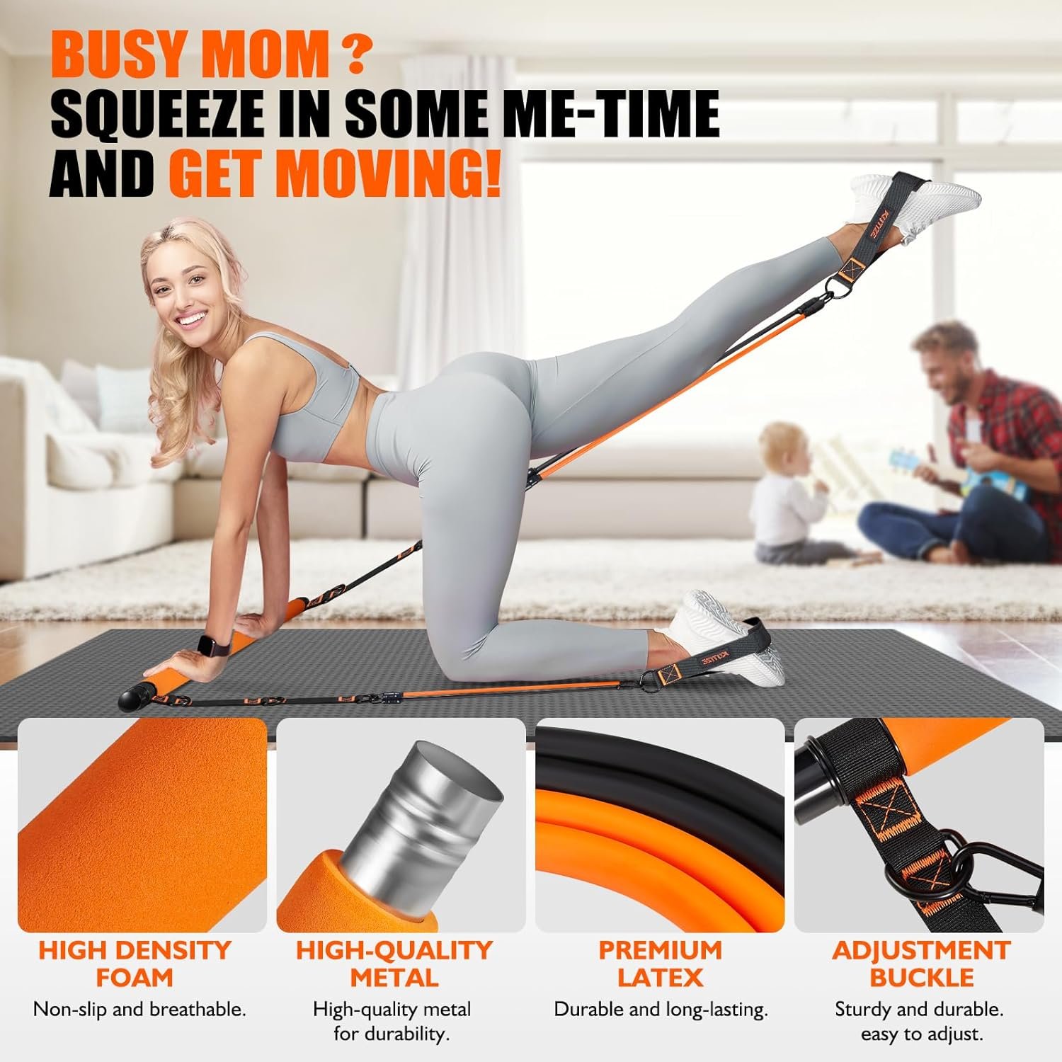 Pilates Bar Kit with Resistance Bands Pilates Equipment