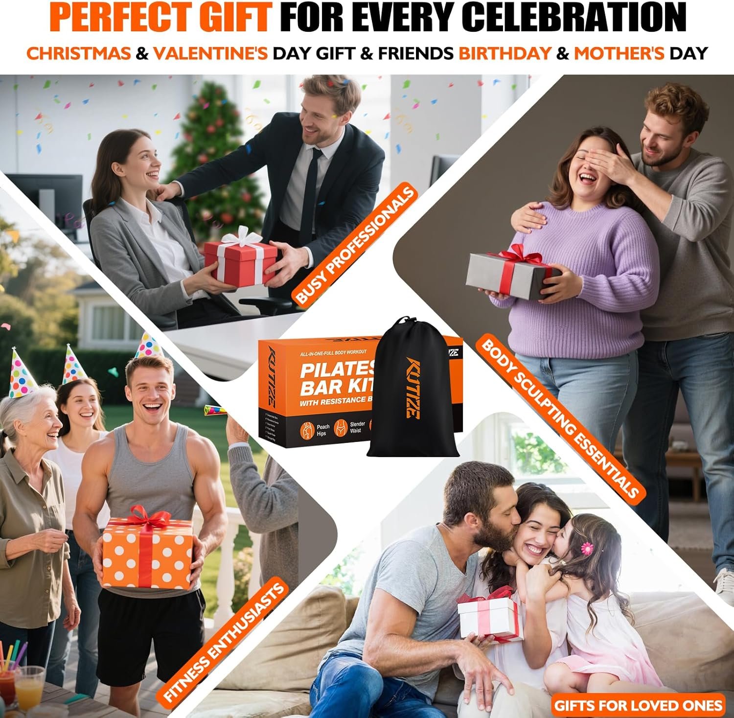 Pilates Bar Kit with Resistance Bands Pilates Equipment