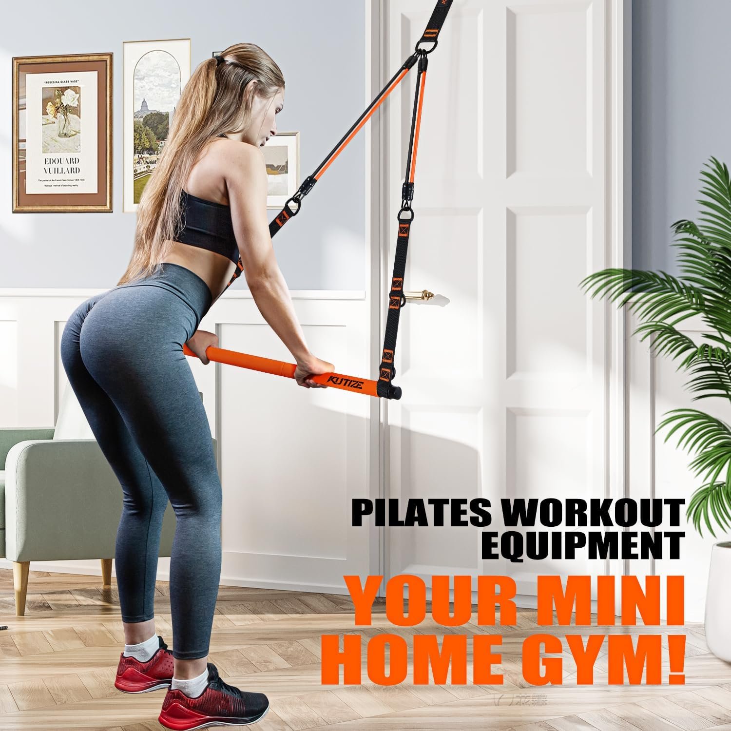 Pilates Bar Kit with Resistance Bands Pilates Equipment