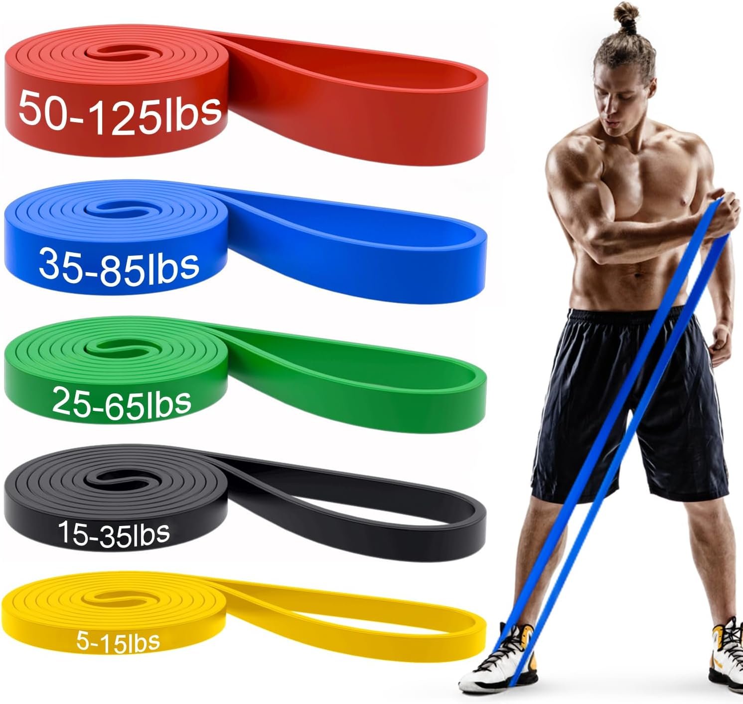 Pull Up Bands Resistance Bands Pull Up Assistance Bands Set for Men and Women 1