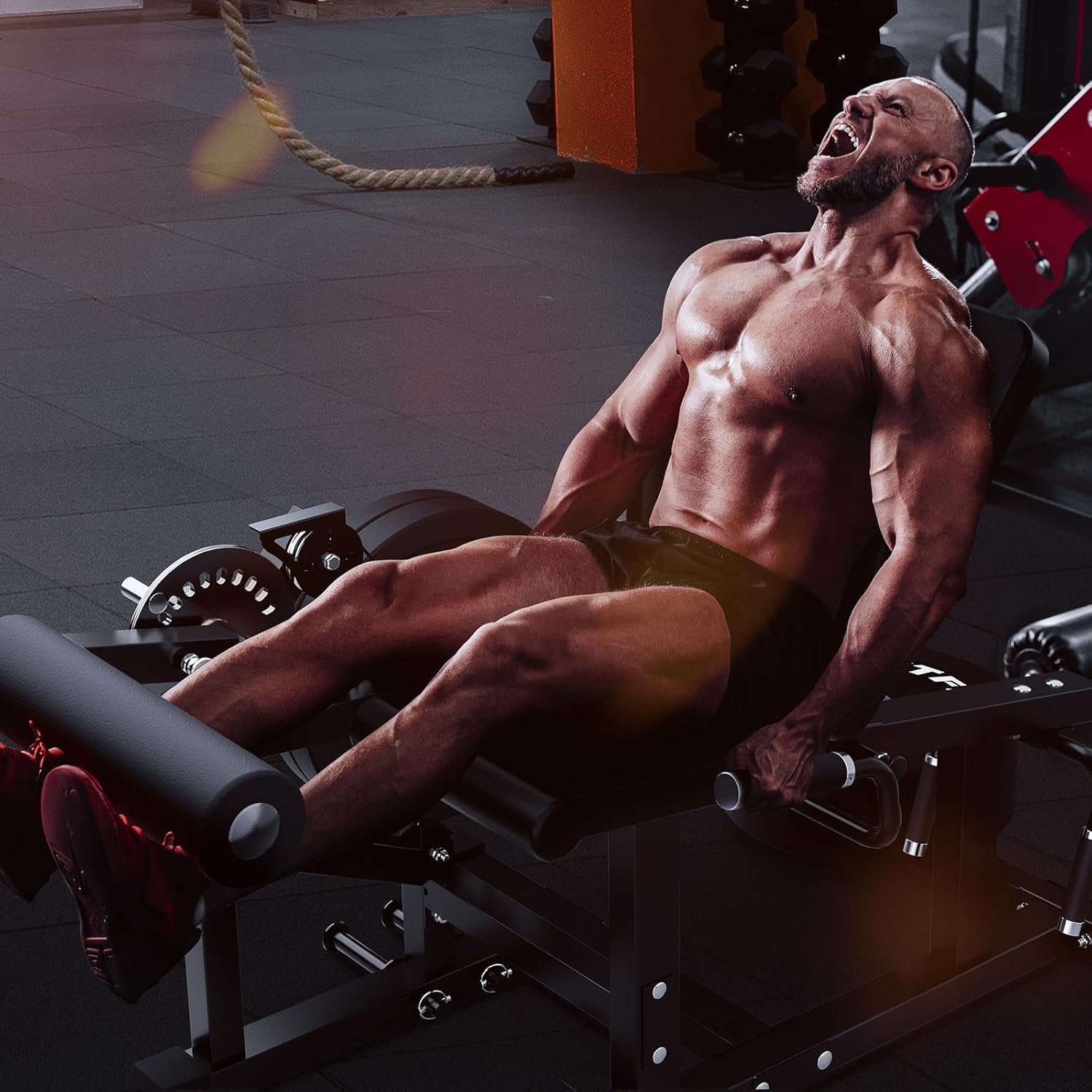 RITFIT Leg Extension and Curl Machine 700LB Adjustable Leg Curl Machine 6