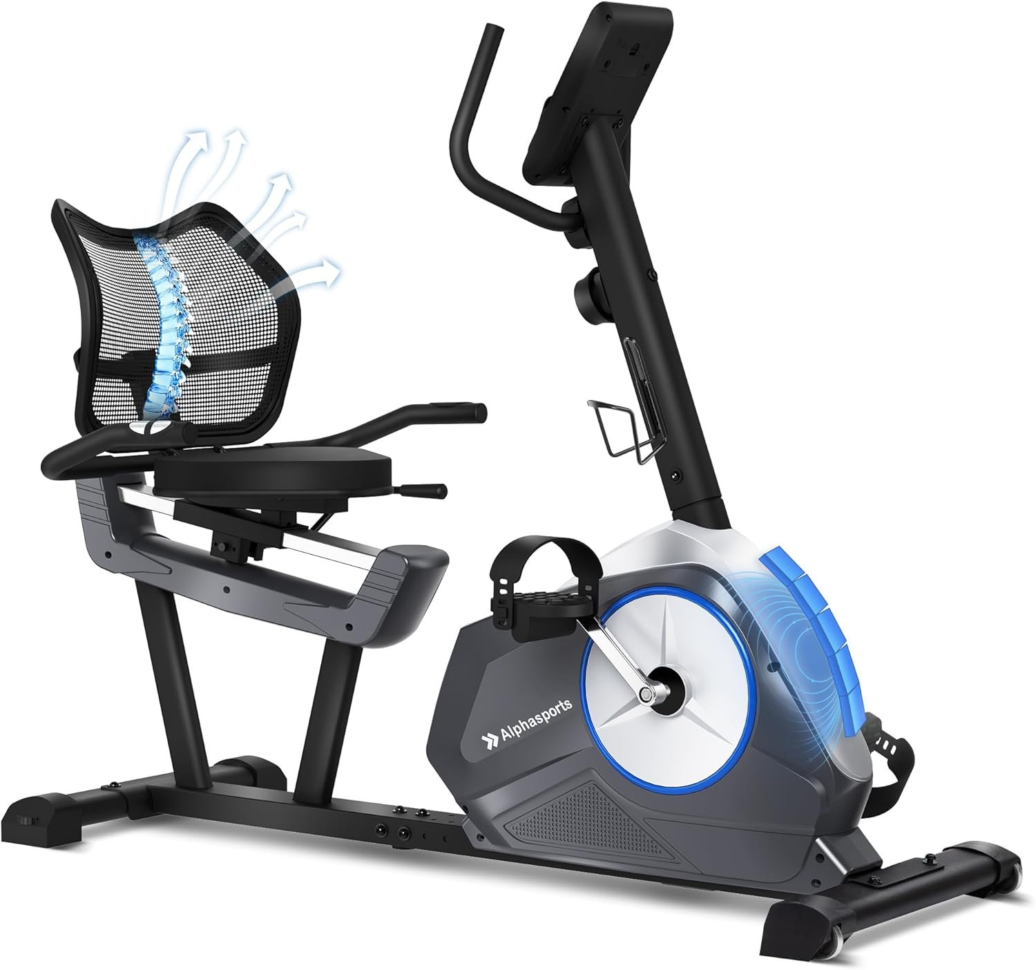 Recumbent Exercise Bike for Home Stationary Bike with APP Compatible 1