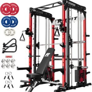 RitFit M1 Pro Smith Machine Package All-in-One Power Cage with Weight Stack Set