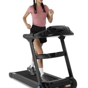 SPORTY and FIT 4.0 HP Folding Treadmills 0.6-8.7 MPH Max 400LBS Electric Treadmill for Running Walking 1