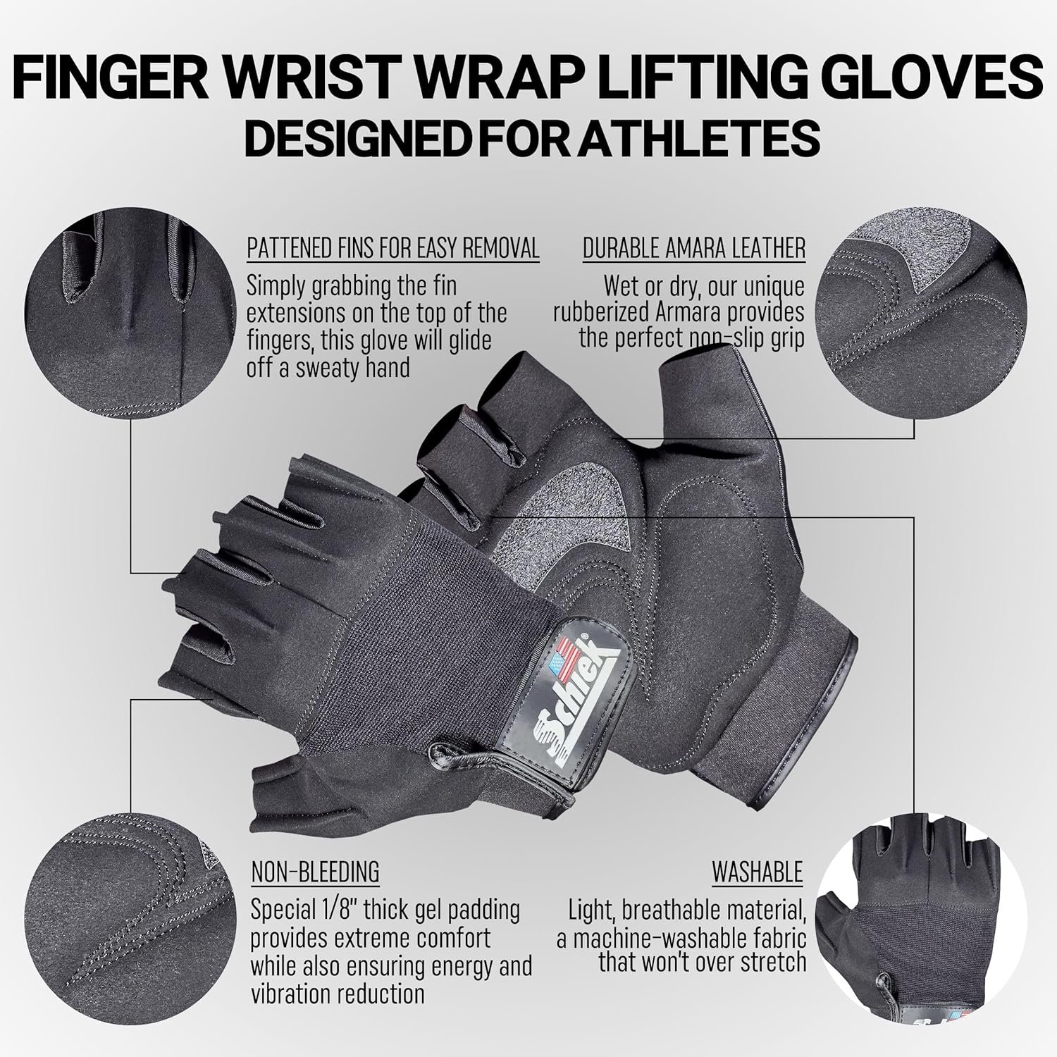 Schiek Model 710 Classic Training Lifting Gloves