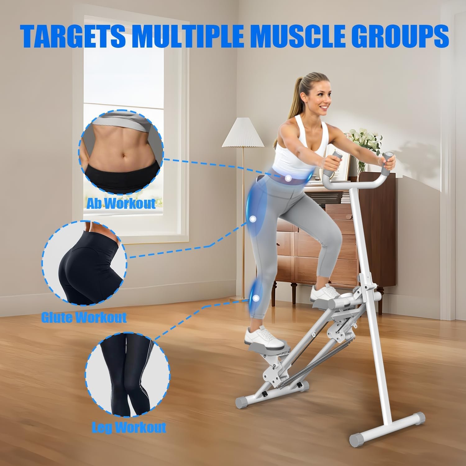 Steppers for Exercise at Home Stair Stepper with Handlebar