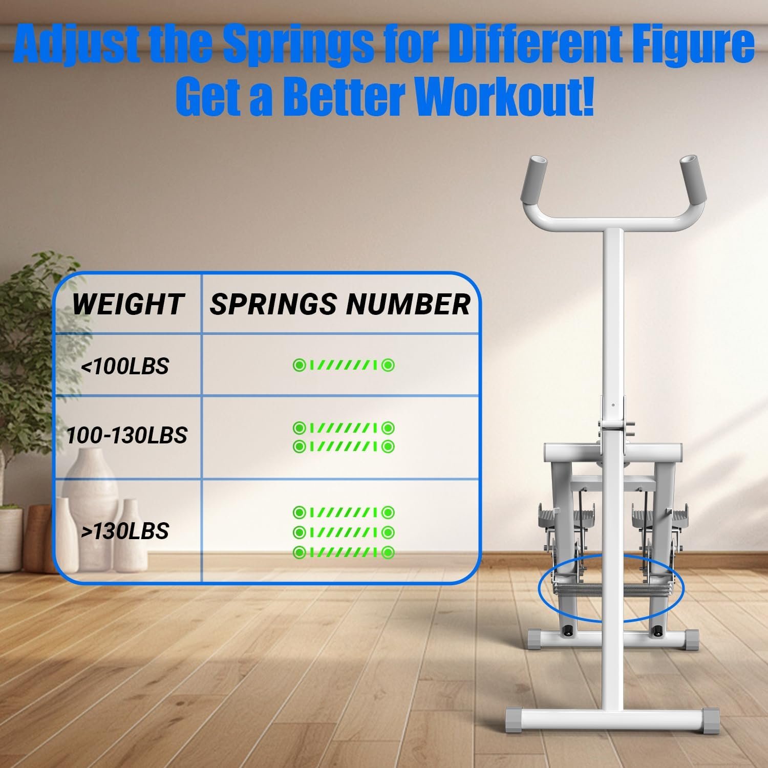 Steppers for Exercise at Home Stair Stepper with Handlebar