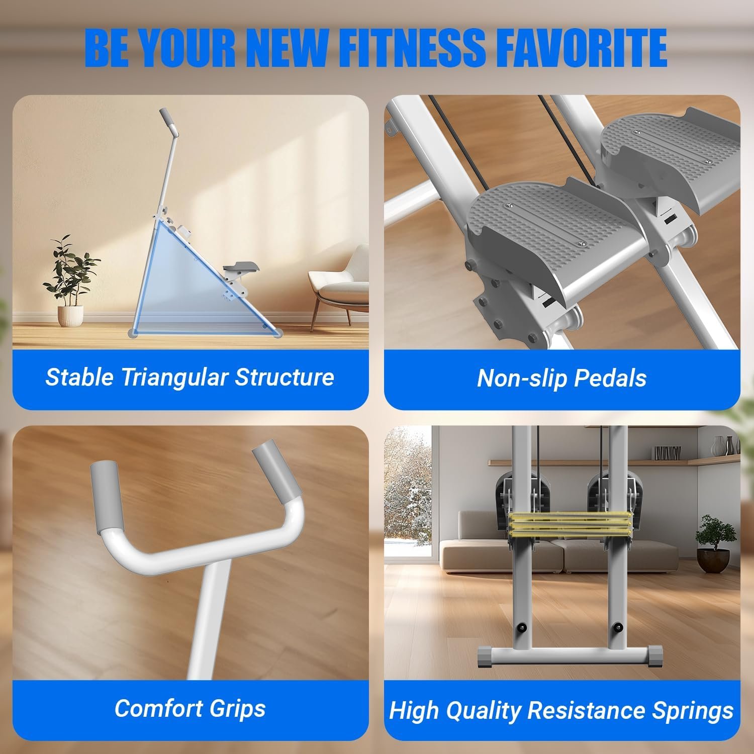 Steppers for Exercise at Home Stair Stepper with Handlebar