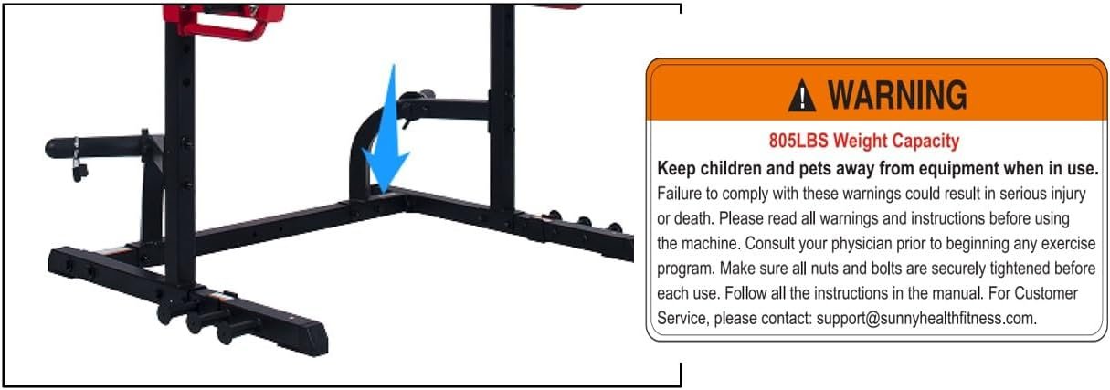Sunny Health and Fitness Multifunctional Strength Training Home Gym
