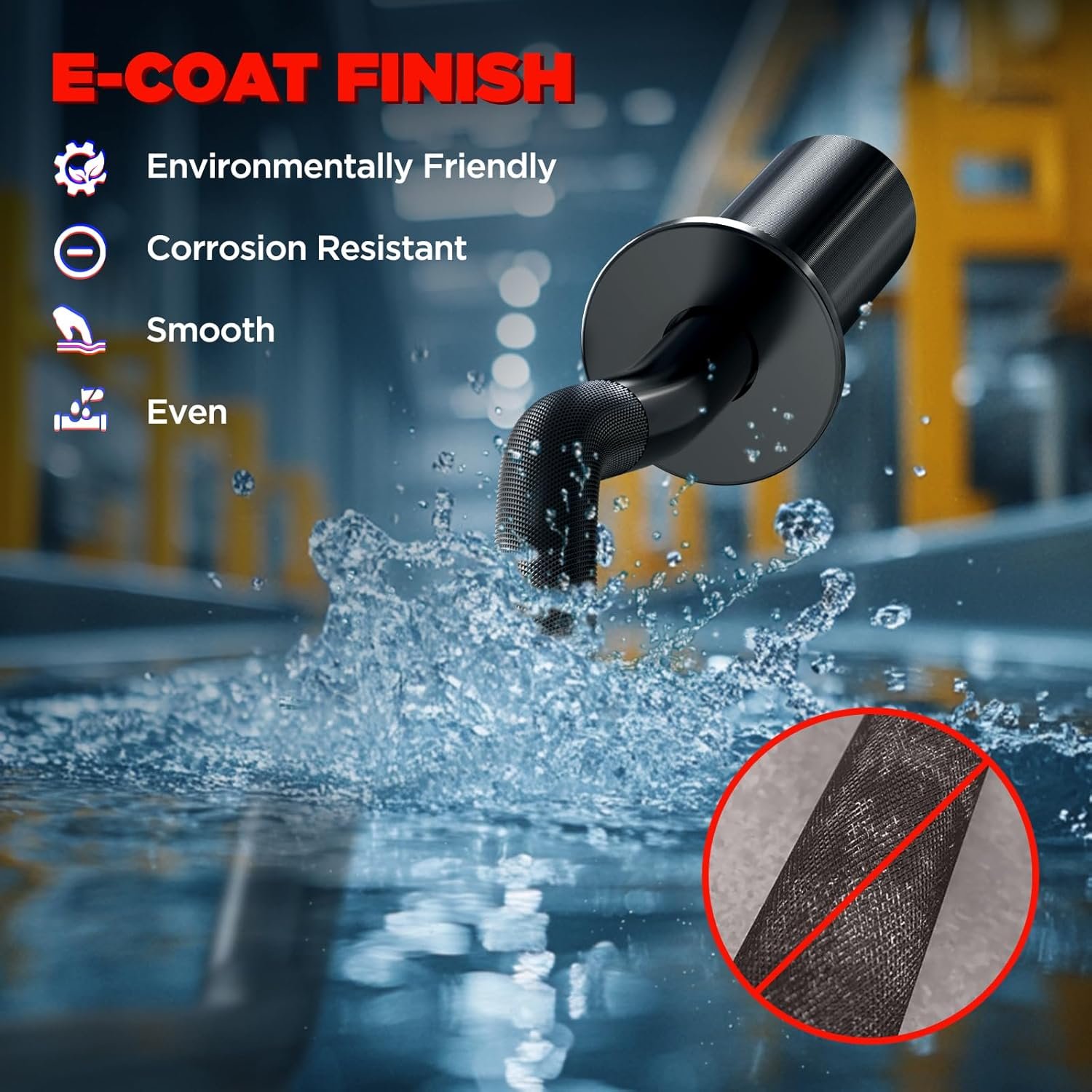 TEEMOO Olympic EZ Curl Barbell Bar 47" Curl Bar with 2 Spring Collars