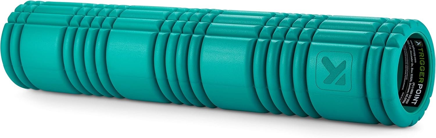 Green TRIGGERPOINT Performance Therapy Grid Multi-Density Foam Massage Roller 6