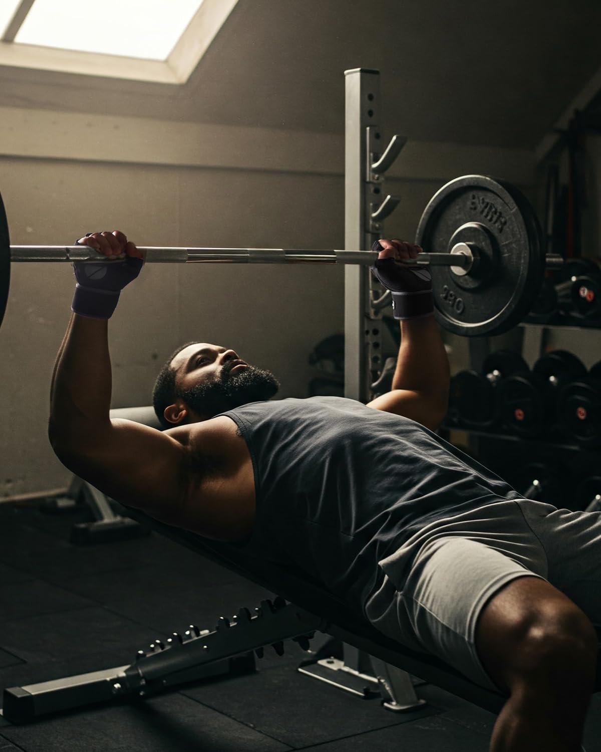 Trideer Workout Gloves for Men Weight Lifting Gloves with Wrist Wrap Support