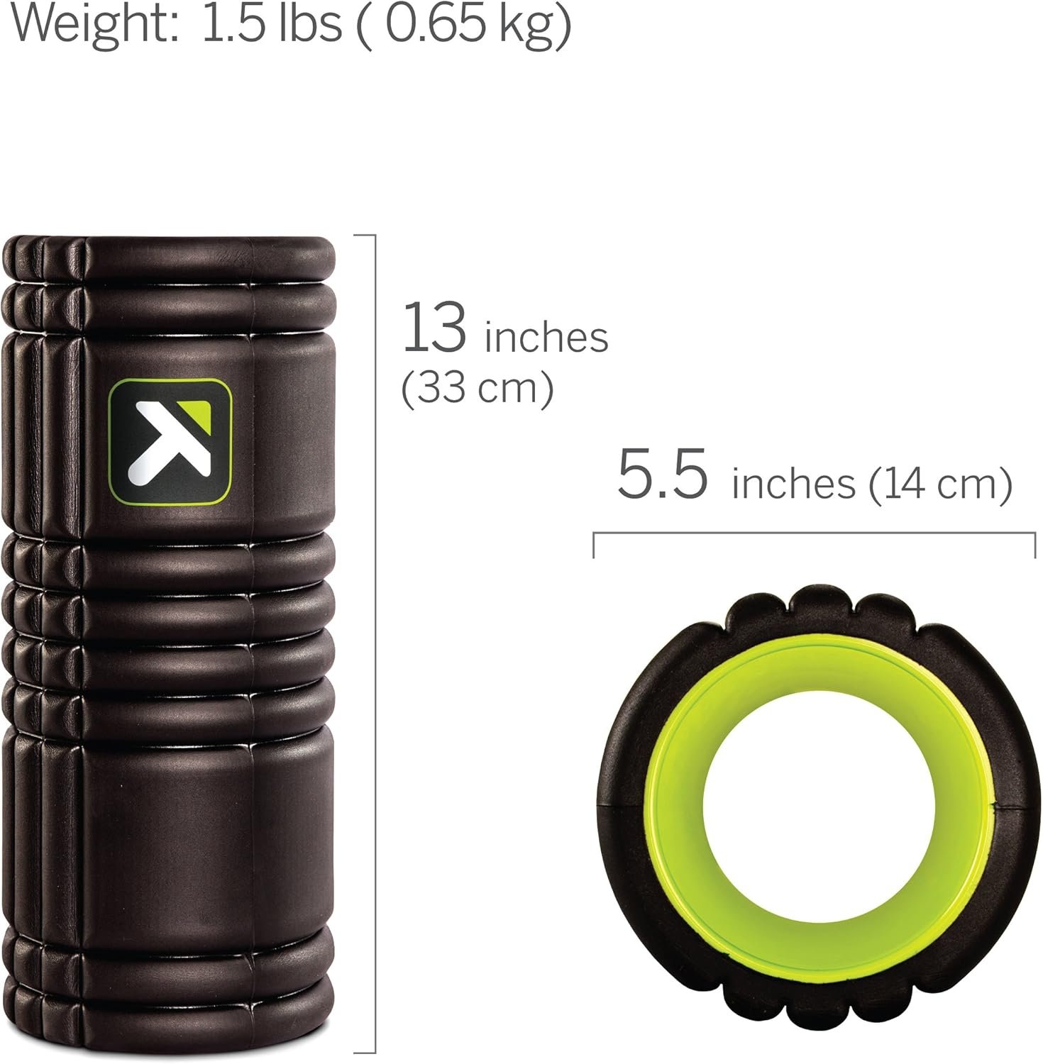 Black TriggerPoint Grid 1.0 Foam Roller 13" Multi-Density Massage Roller 2