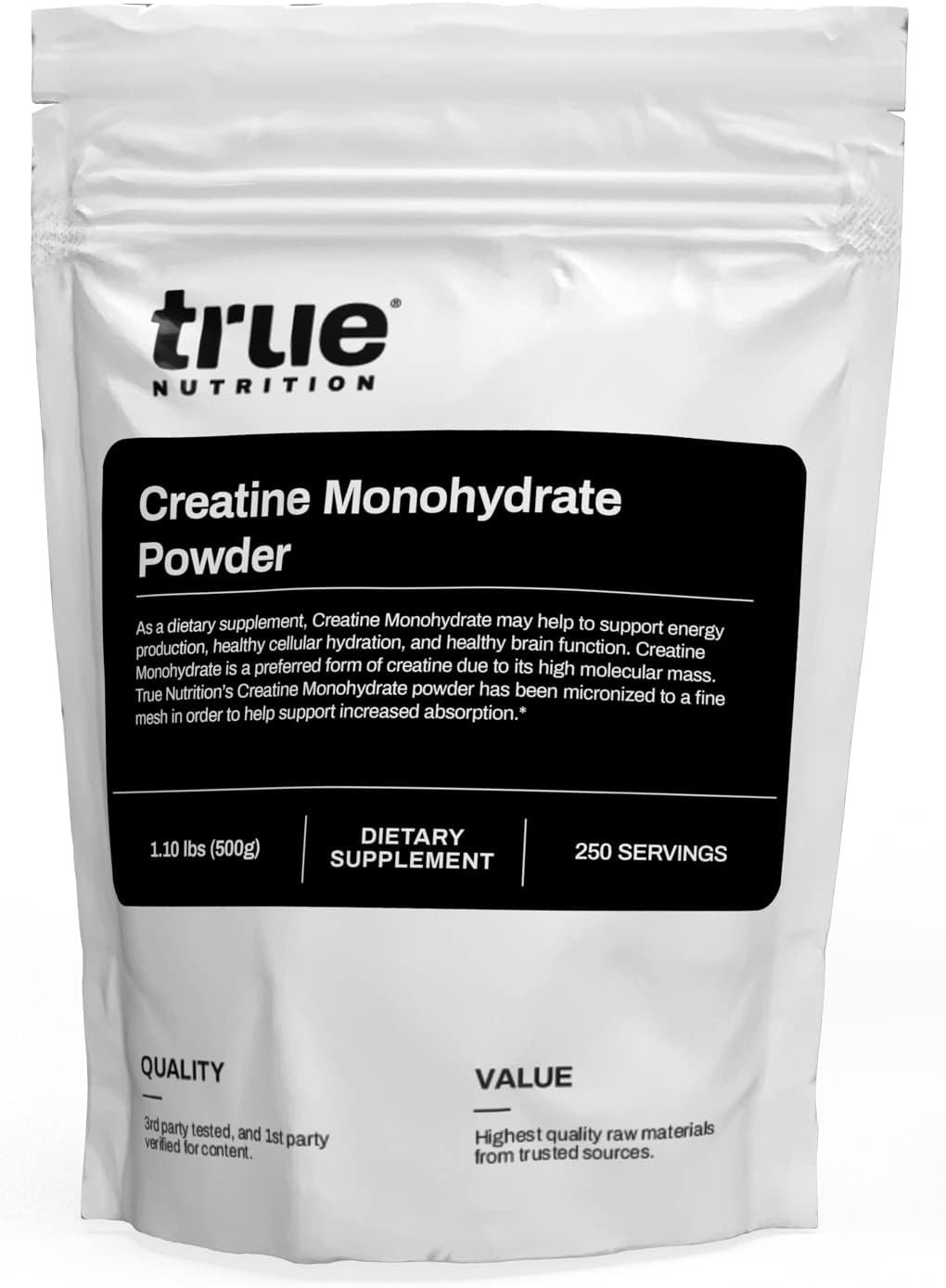 True Nutrition Creatine Monohydrate Powder Micronized Creatine Powder