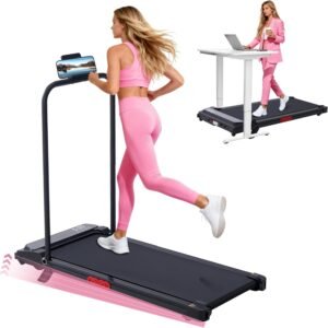 Walking Pad with Handle Bar and Incline 3.0HP Electric Portable Small Treadmill