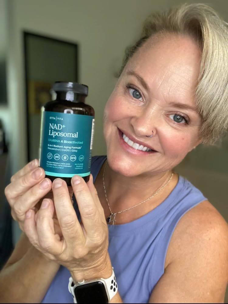 Liposomal NAD+ Supplement with Resveratrol Urolithin A CoQ10 and Giloy 4