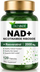 NAD Supplement 2000 Mg 120 Capsules True NAD and Resveratrol 1