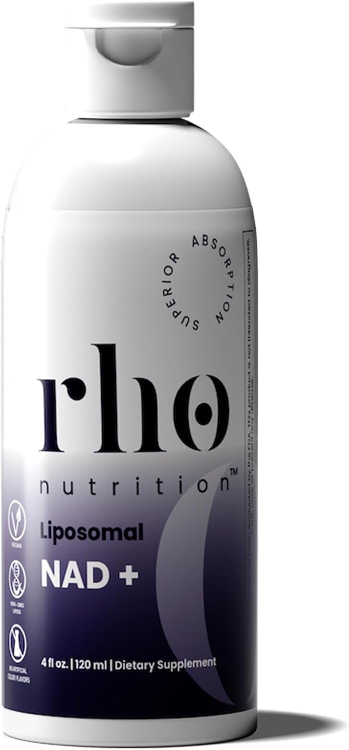 Rho Nutrition Liposomal NAD+ Liquid Supplement Designed to Help Support Absorption 1