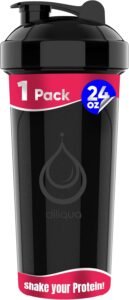 1 PACK 24 oz Shaker Bottle with Powerful Wire Whisks