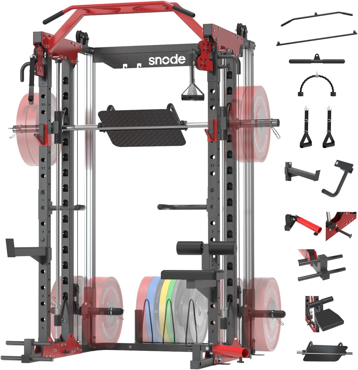 ALL10 Smith Machine for Home Gym Power Rack with Cable Crossover