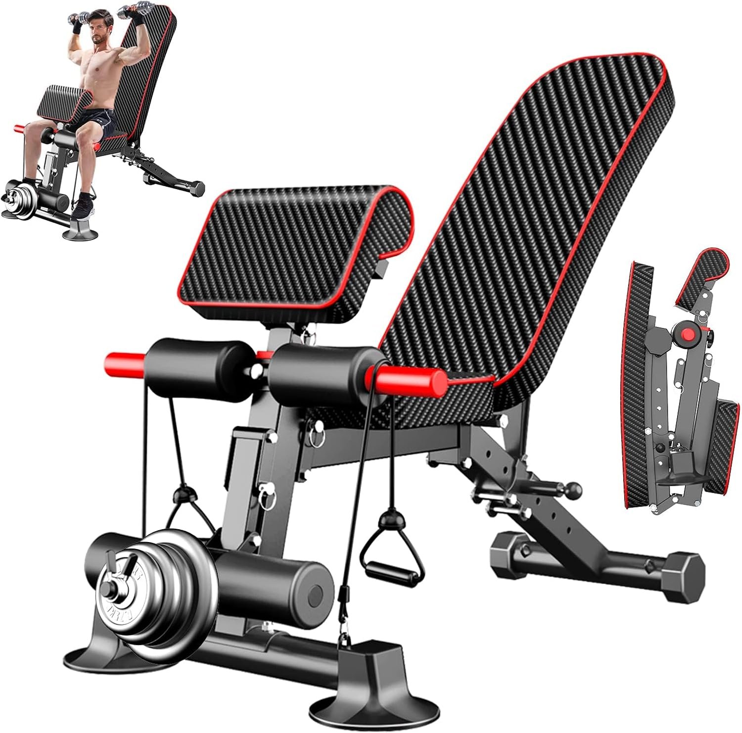 Adjustable Weight Bench - Utility workout Benches for Exercise 1