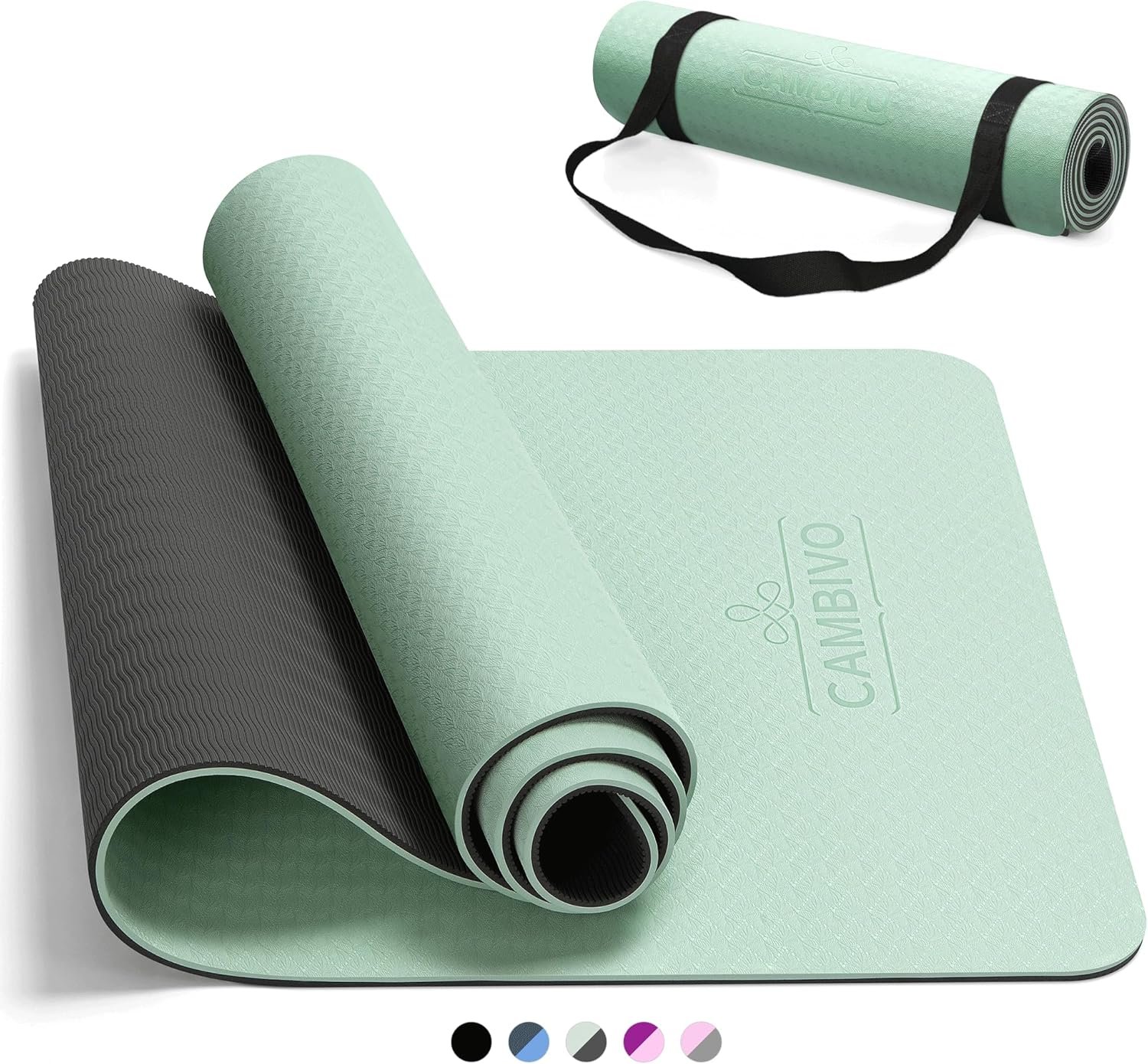 CAMBIVO Yoga Mat for Women Men Kids
