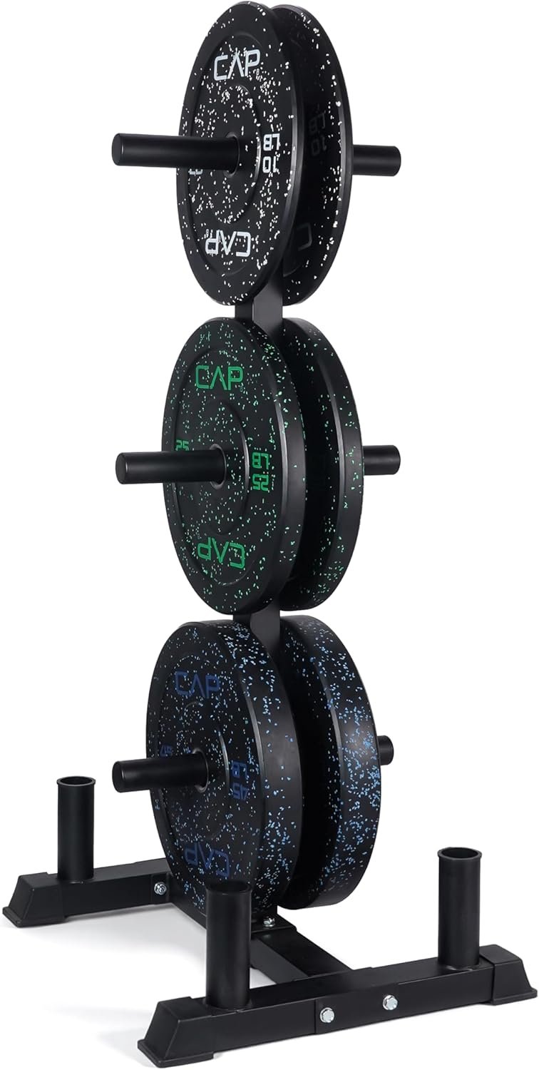 CAP Barbell 2-Inch Olympic Bumper Plate Weight Set