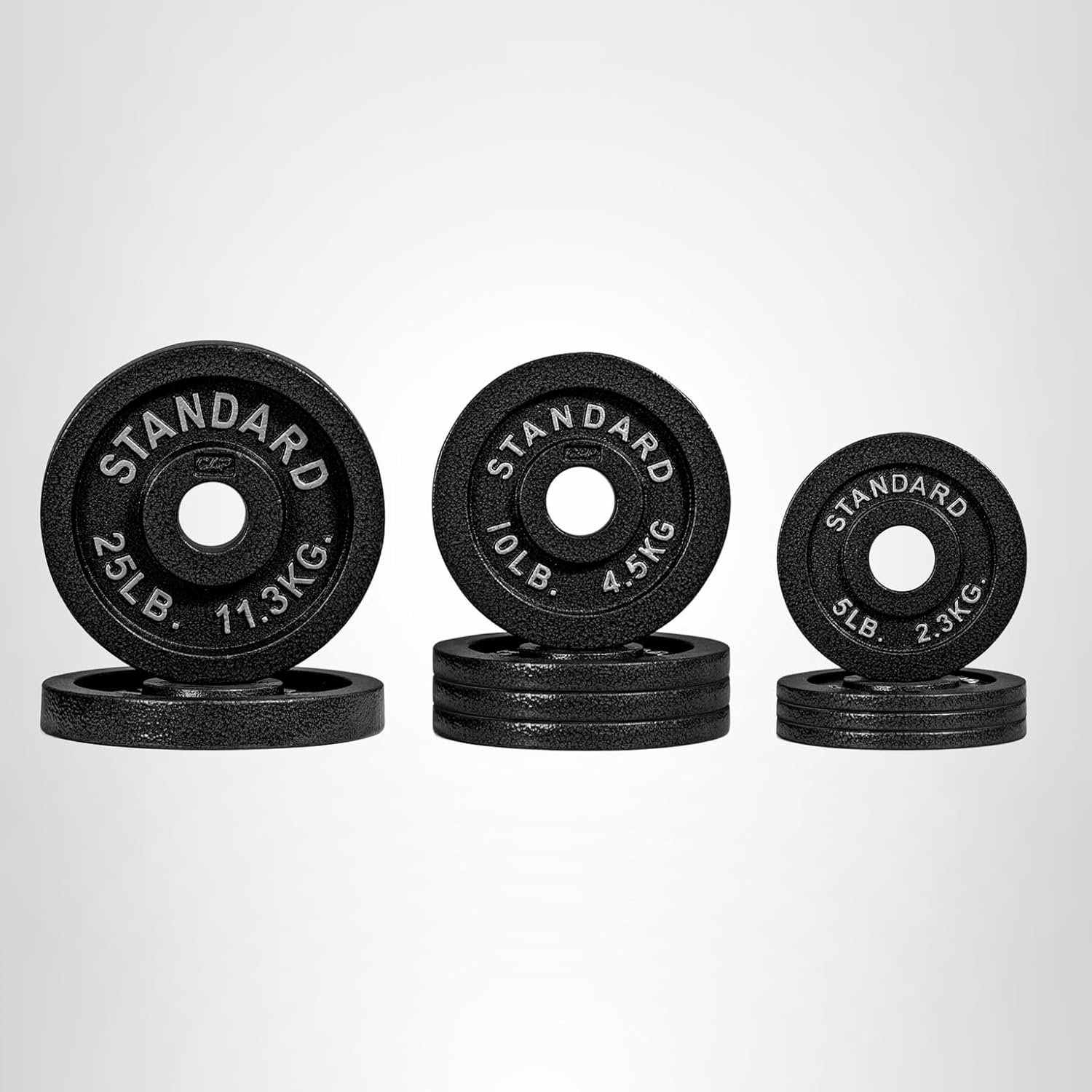 CAP Barbell 2-Inch Olympic Cast Iron Plate Weight Set