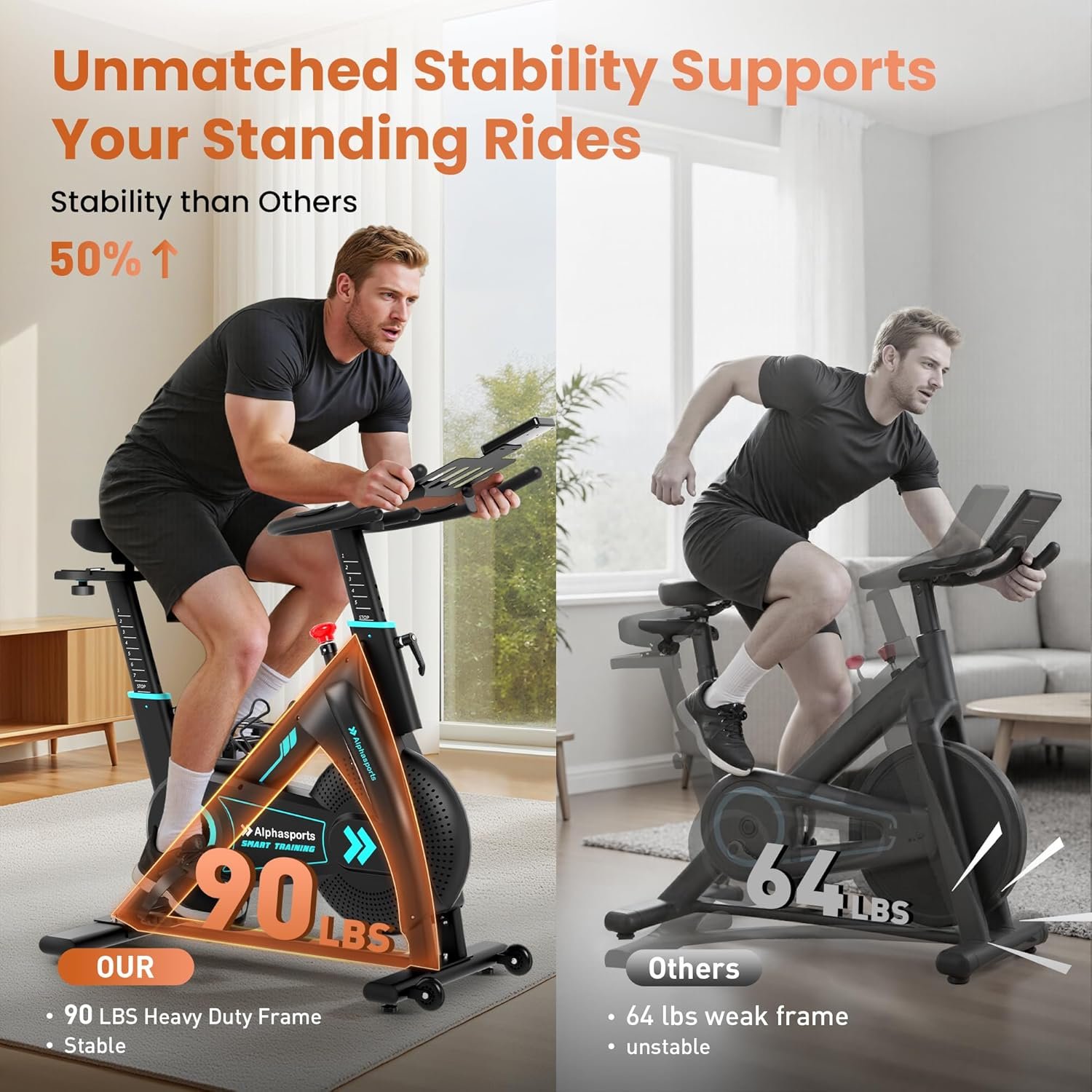 Exercise Bike Adjustable Magnetic Stationary Bike - Image 2