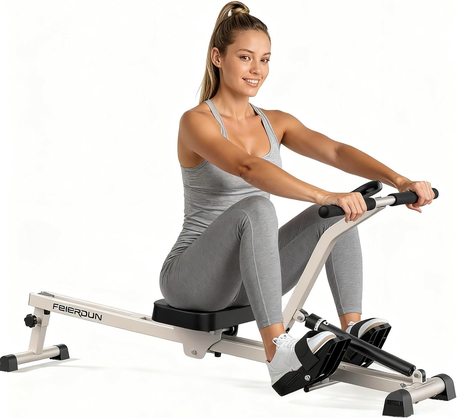 FEIERDUN Hydraulic Rowing Machine for Home