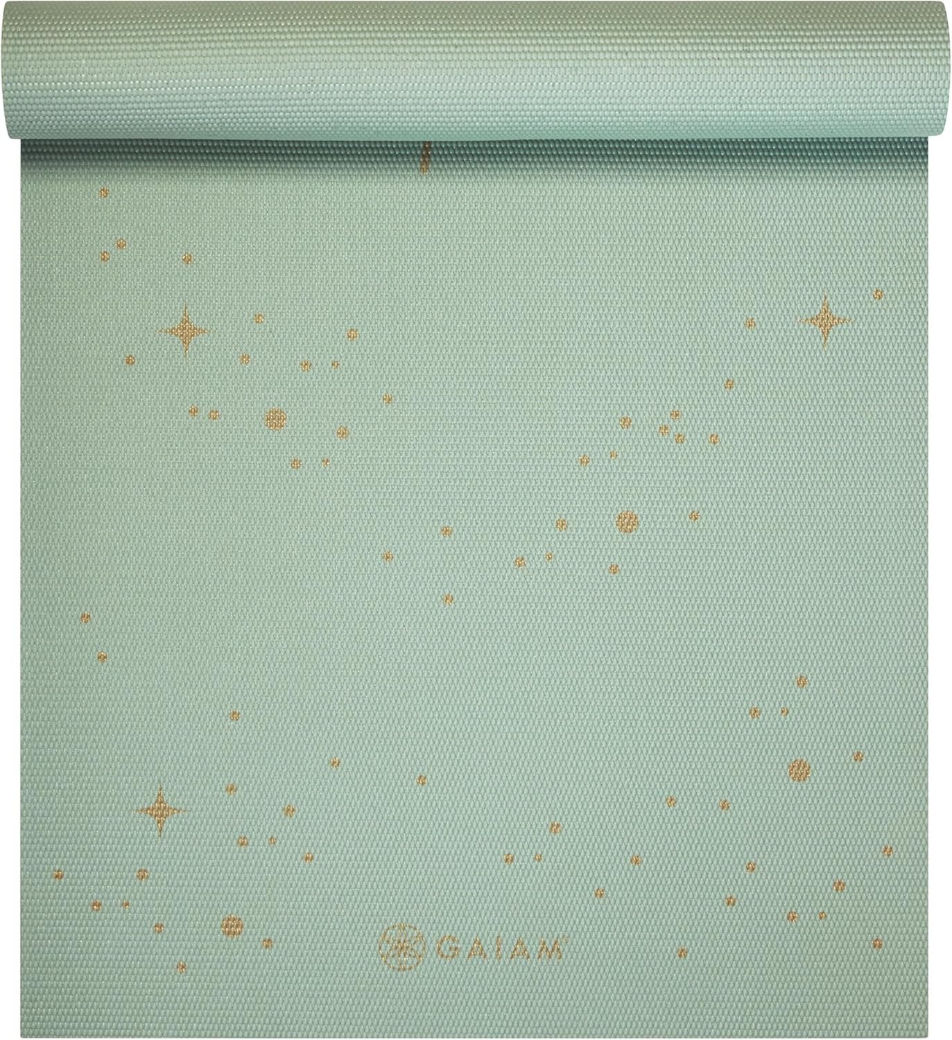 Gaiam Yoga Mat - Premium 6mm Print Extra Thick