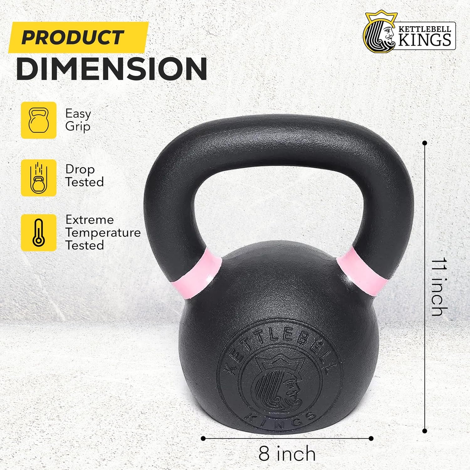 Kettlebell Kings Powder Coated Kettlebell Weight 3
