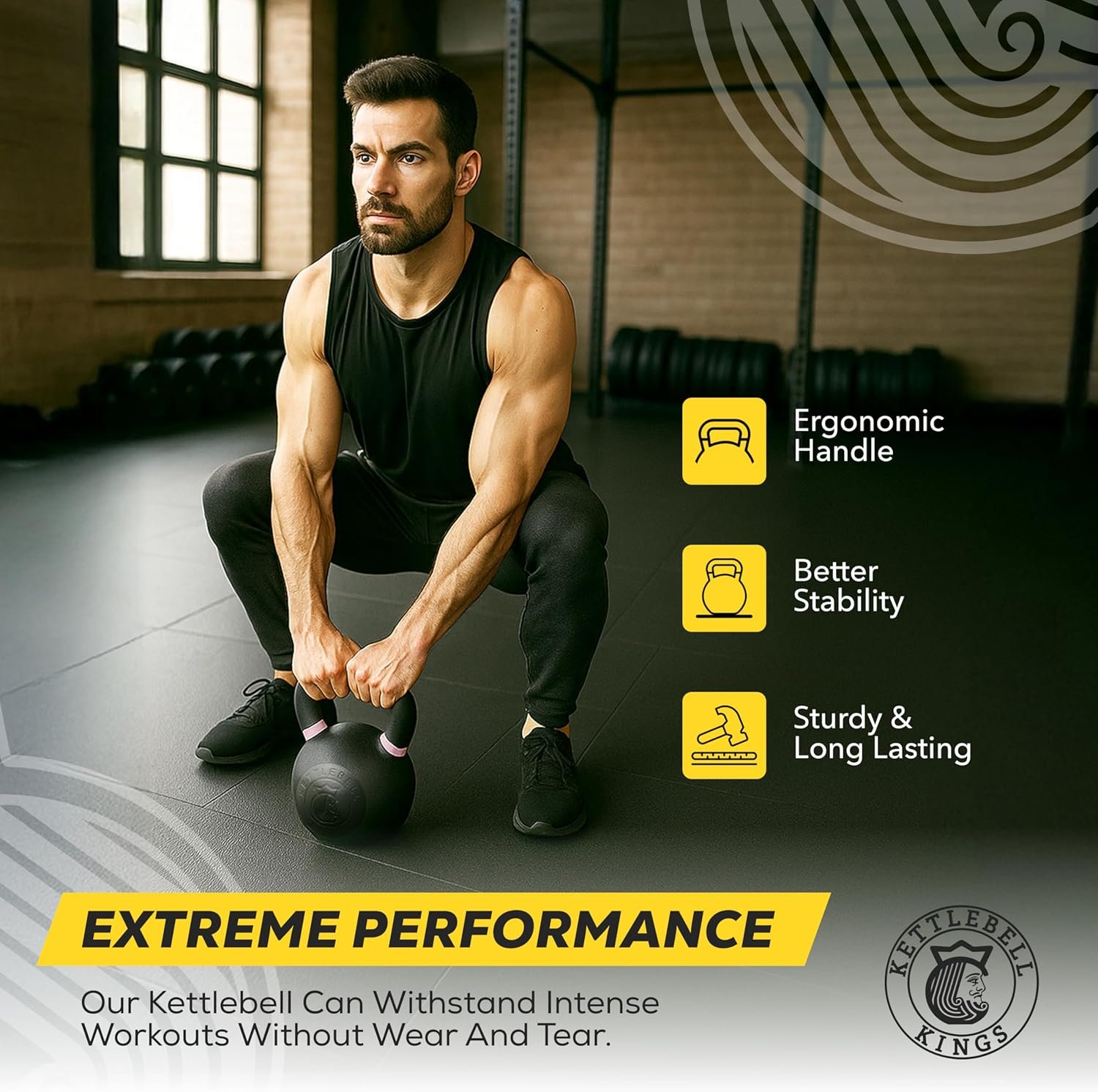 Kettlebell Kings Powder Coated Kettlebell Weight 4