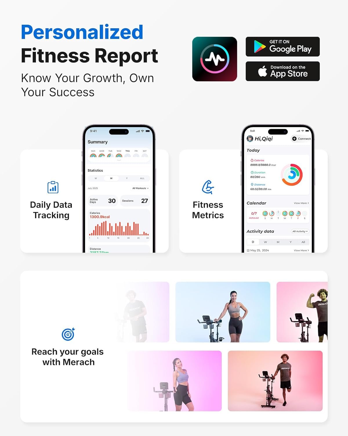 MERACH Exercise Bike Brake Pad Stationary Bike - Image 2