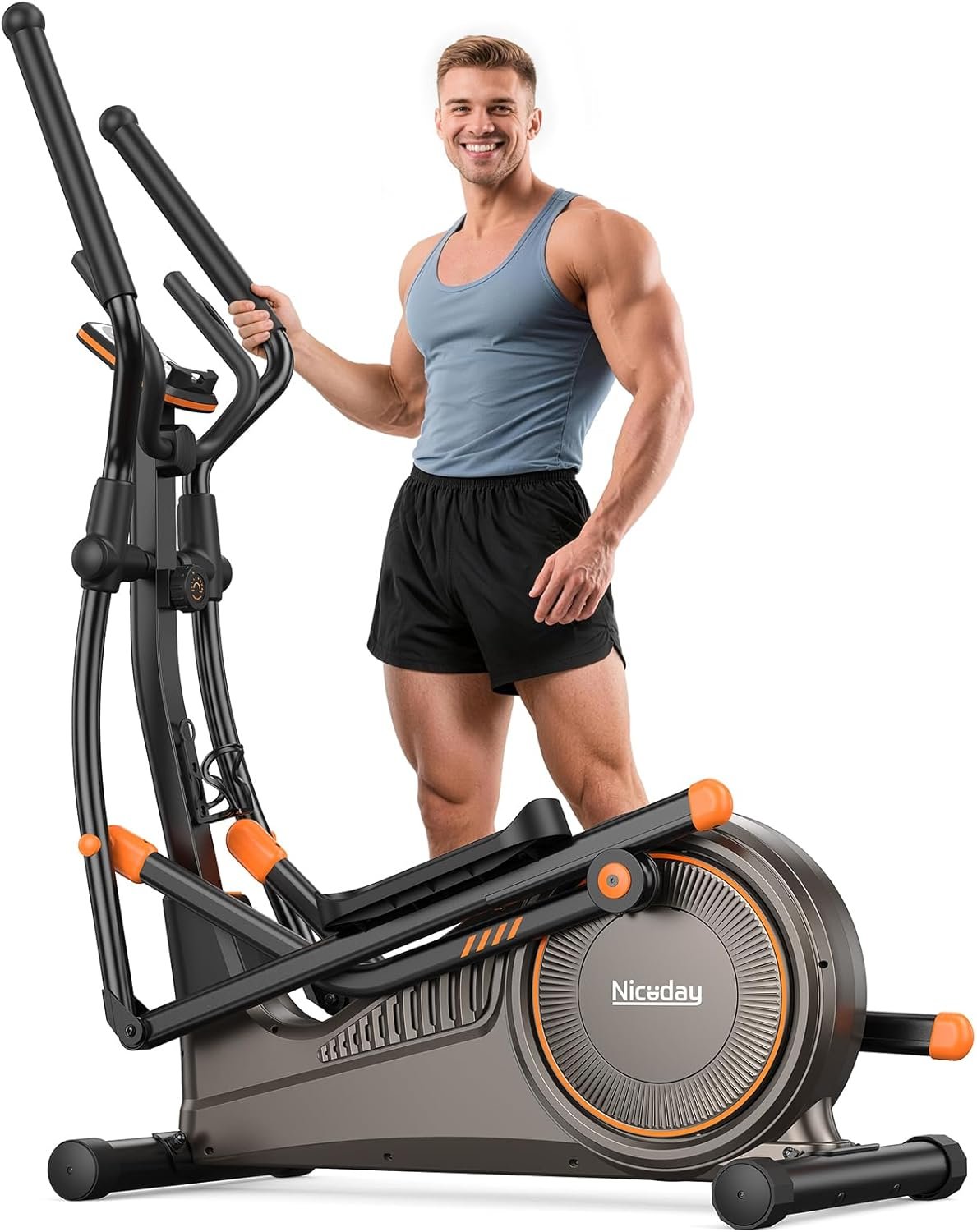 Magnetic Elliptical Trainer with 15.5IN-19IN Stride