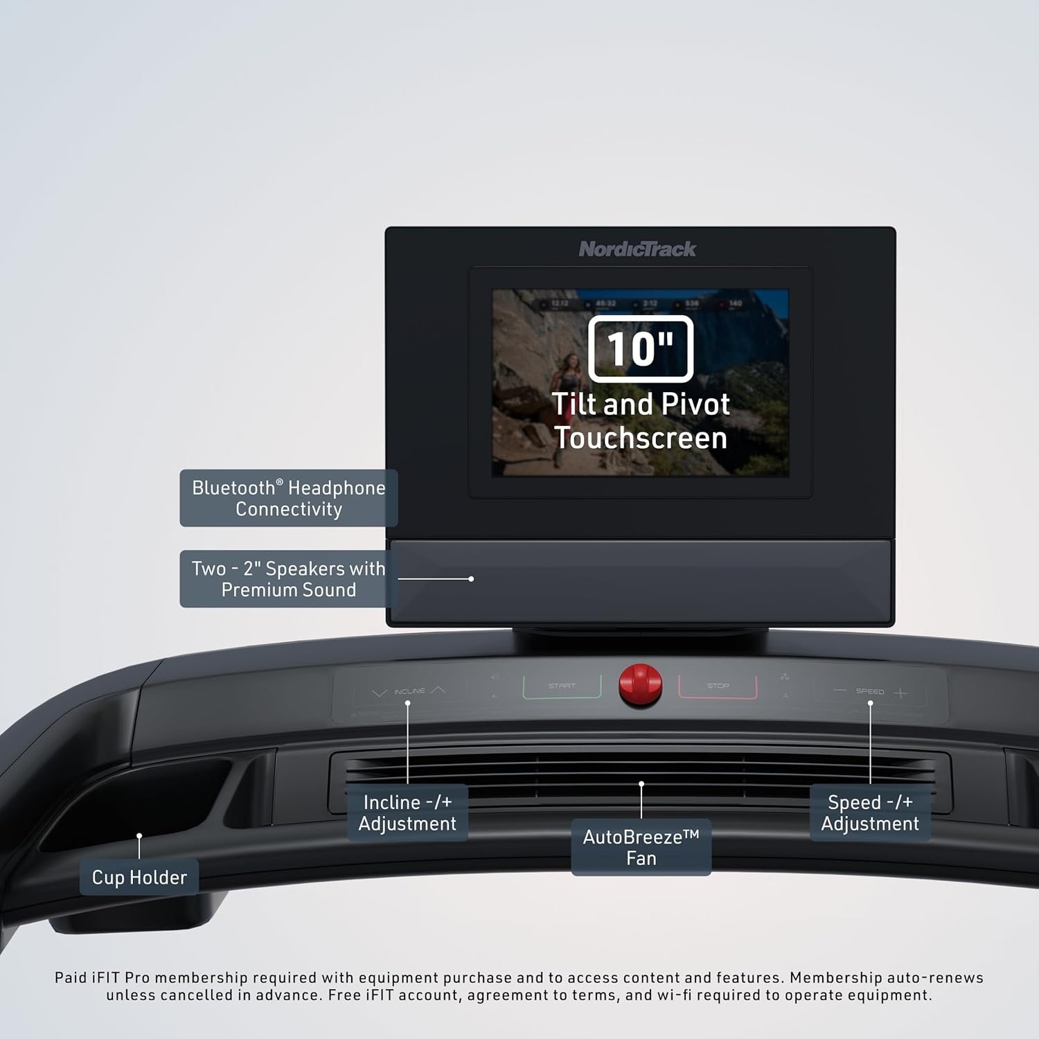 NordicTrack Commercial Series Premium Foldable Treadmill 1250 - Image 2