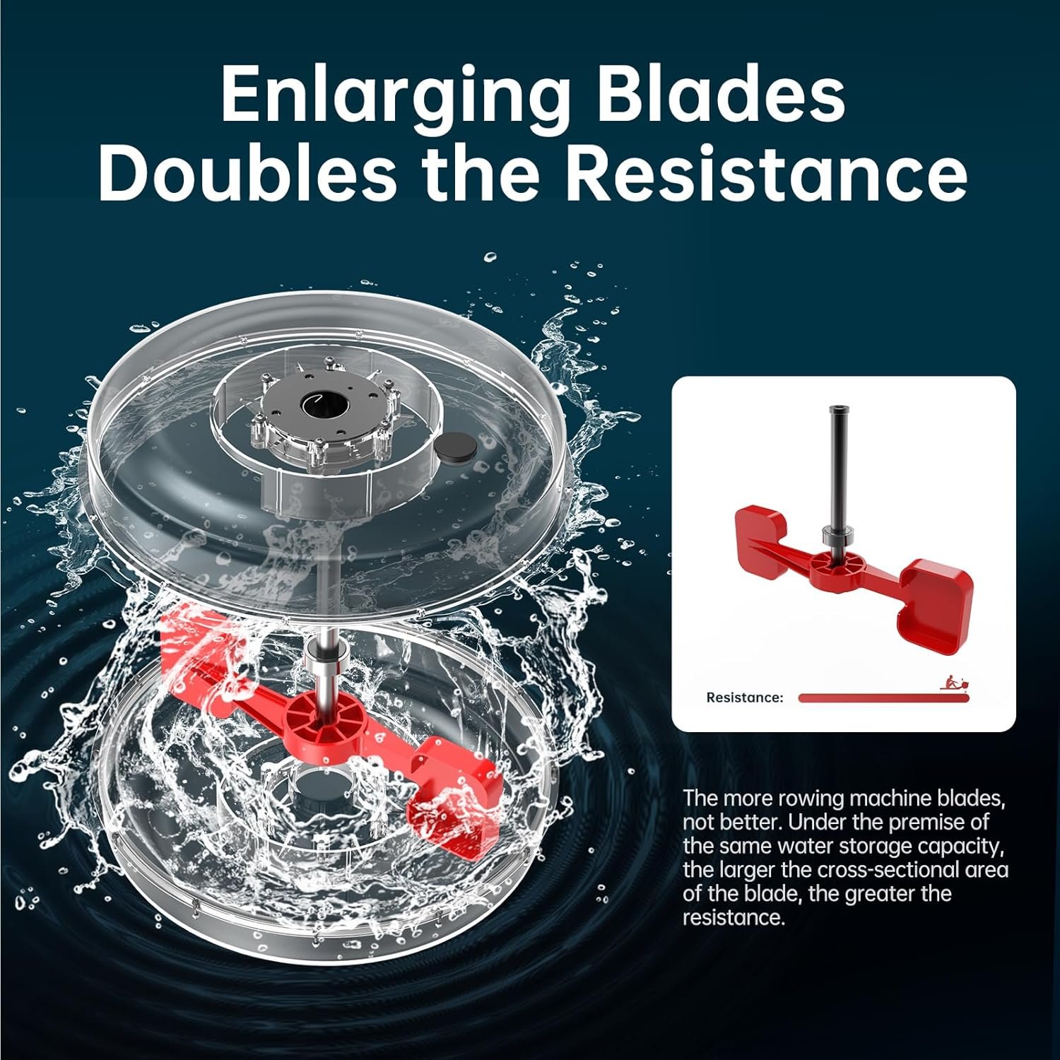 PASYOU Water Rowing Machine for Home - Image 4