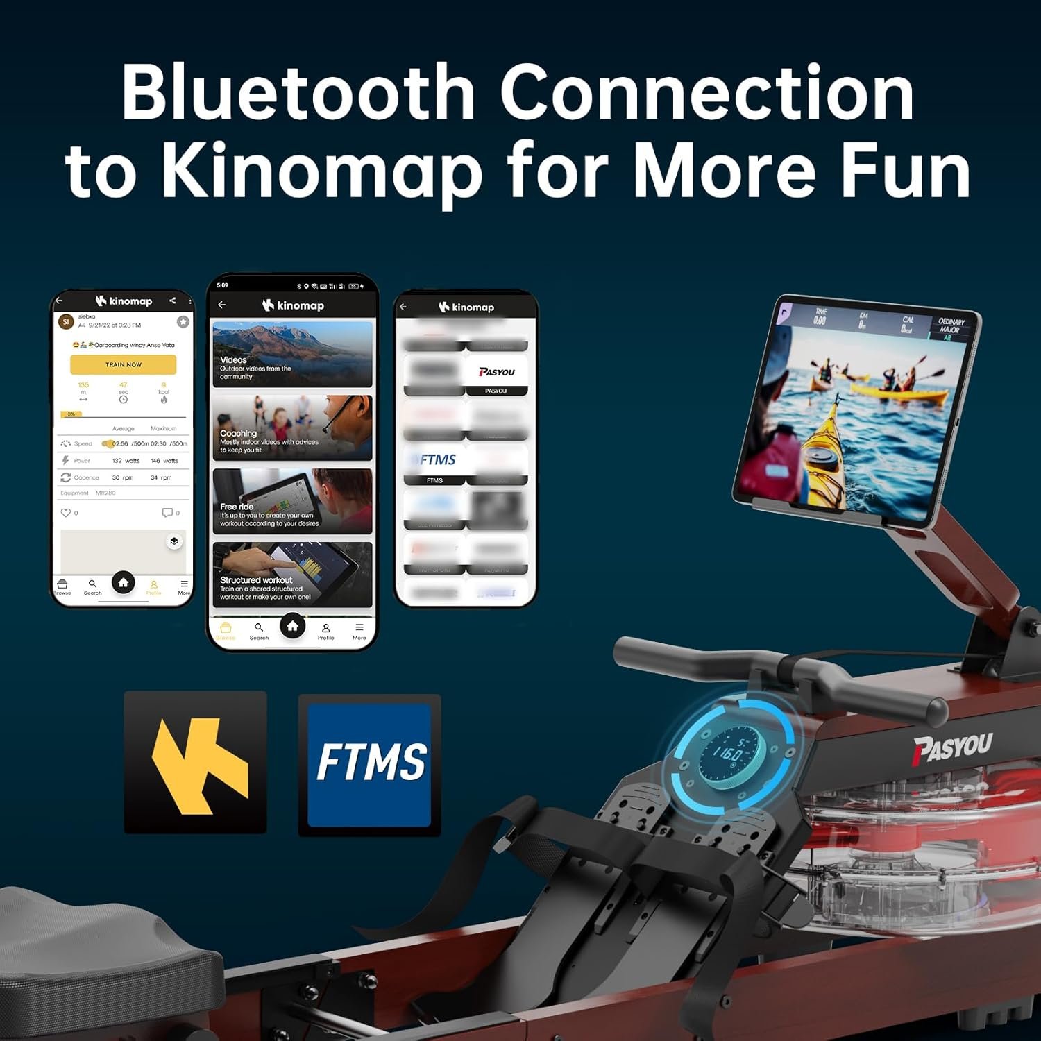 PASYOU Water Rowing Machine for Home - Image 5