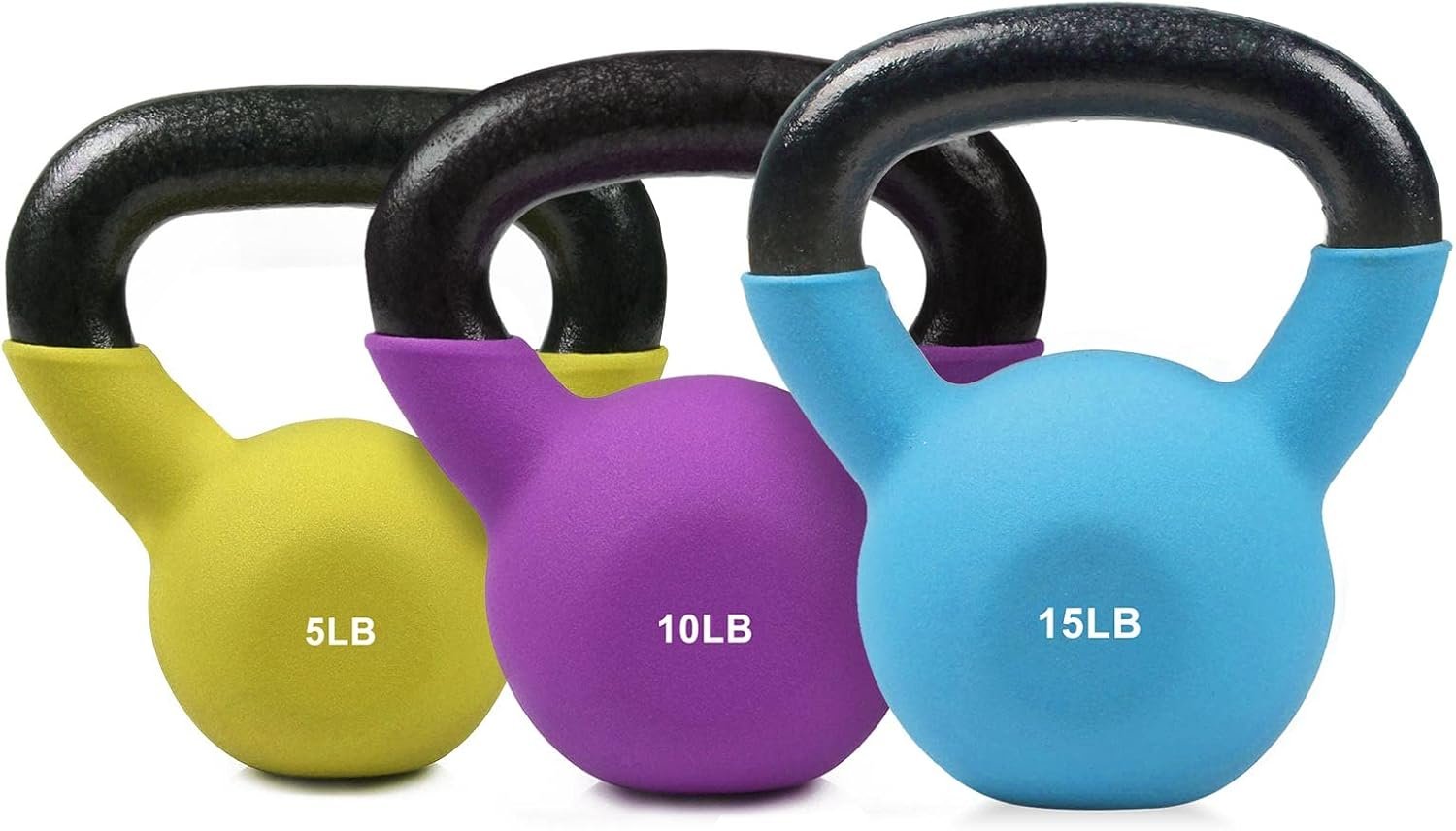 RitFit Neoprene Coated Solid Cast Iron Kettlebell