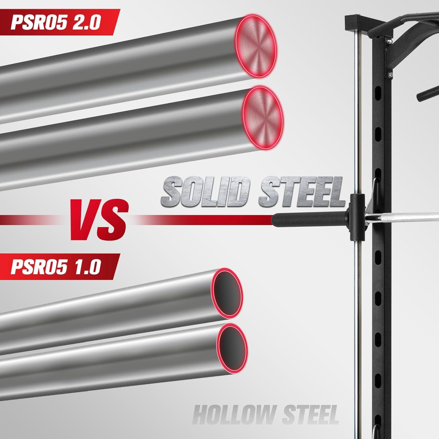 RitFit Smith Machine Power Rack with LAT-Pull Down System - Image 2