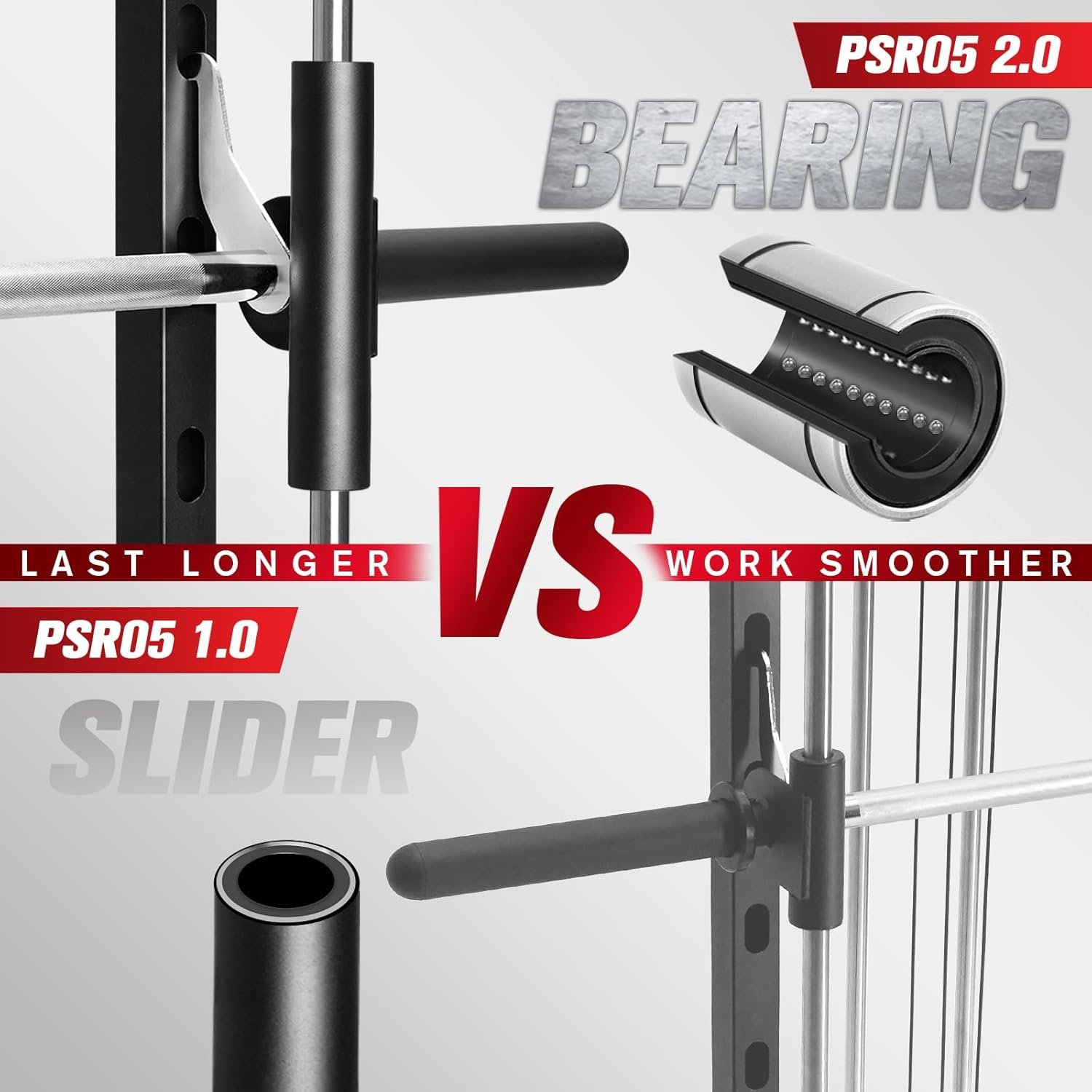 RitFit Smith Machine Power Rack with LAT-Pull Down System - Image 3