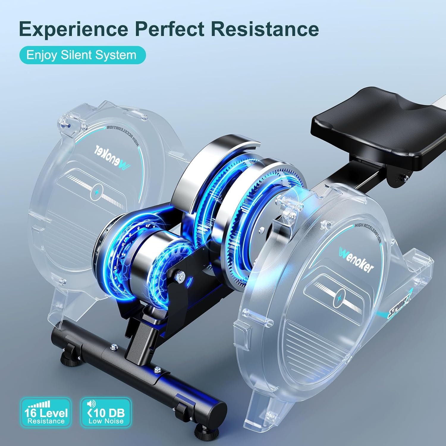 Rowing Machine for Home Magnetic Rower Machine - Image 2