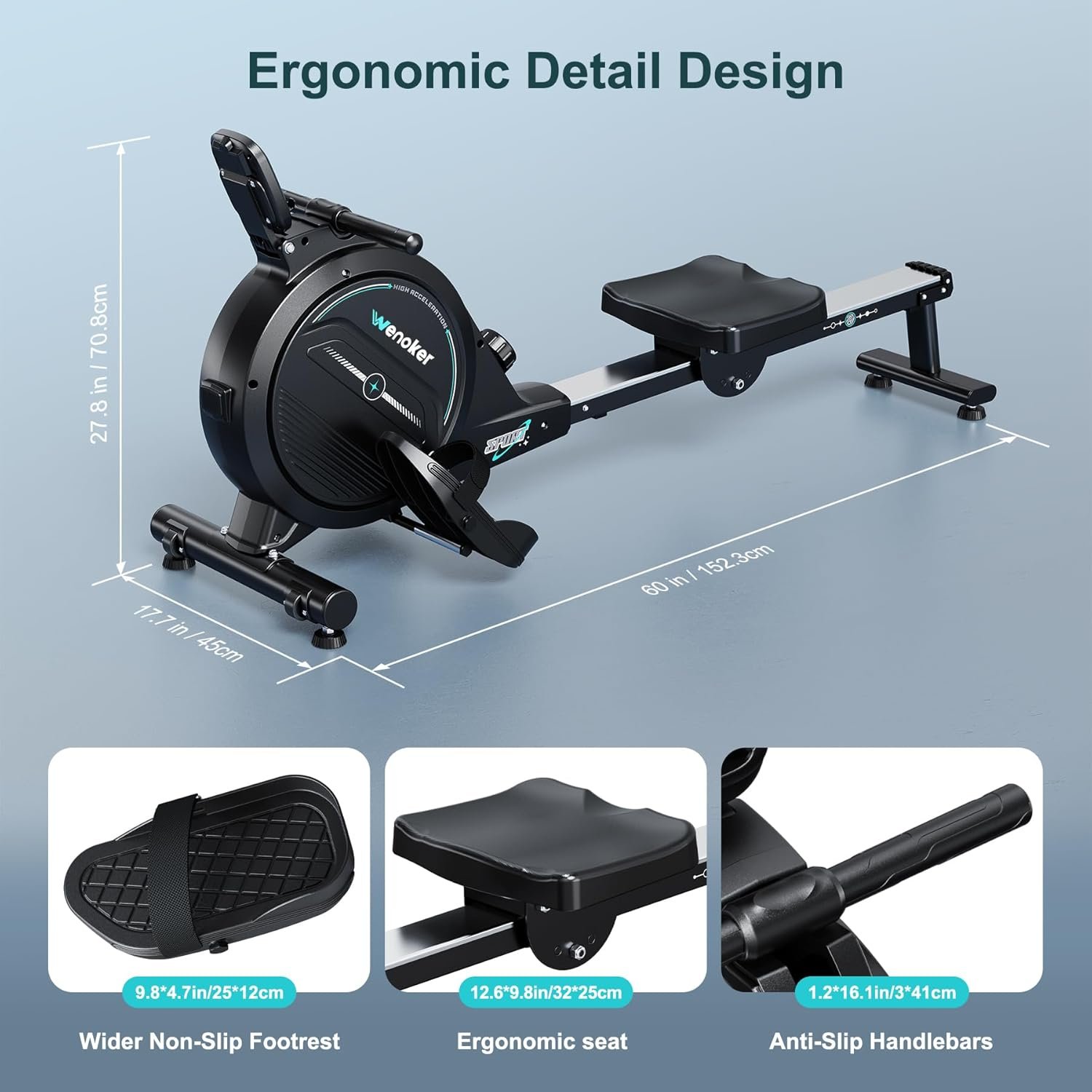 Rowing Machine for Home Magnetic Rower Machine - Image 3